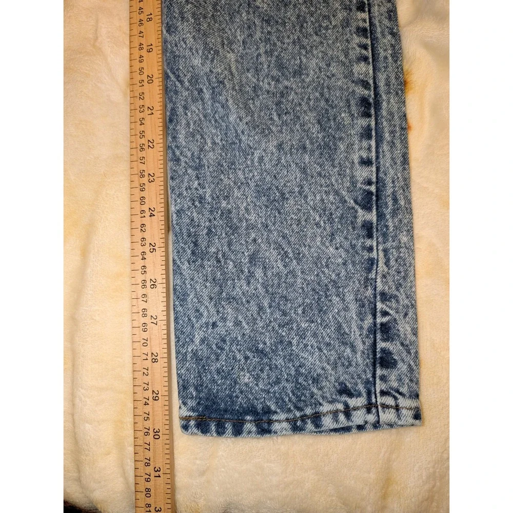 Levis Jeans Mens 28X32 705 Student  Made in USA Acid Wash Orange Tab Straight